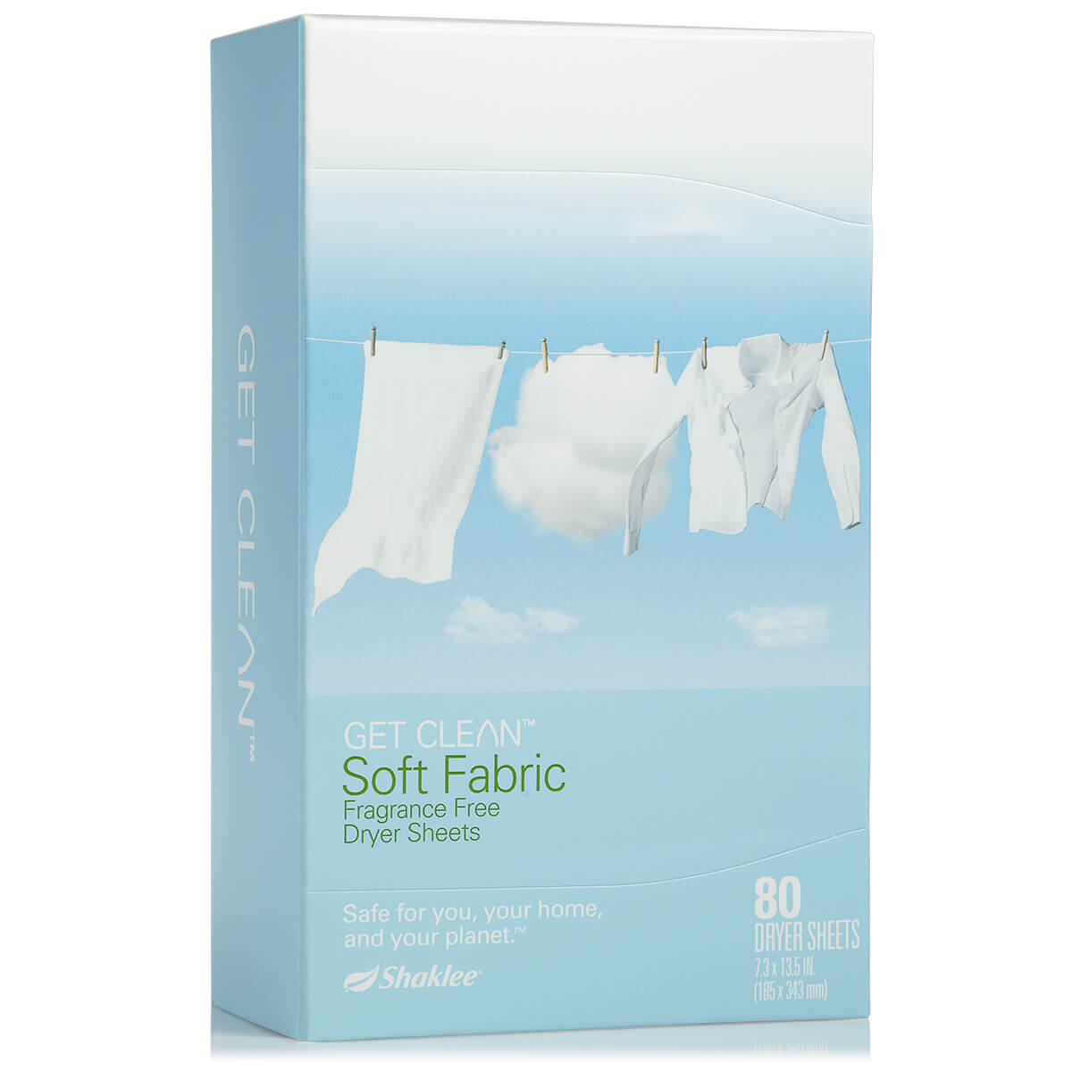 Shaklee Soft Fabric Fragrance Free Dryer Sheets (80 Sheets)