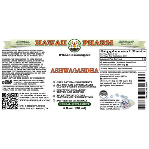 Ashwagandha Alcohol-FREE Liquid Extract, Organic Ashwagandha (Withania Somnifera) Dried Root Glycerite